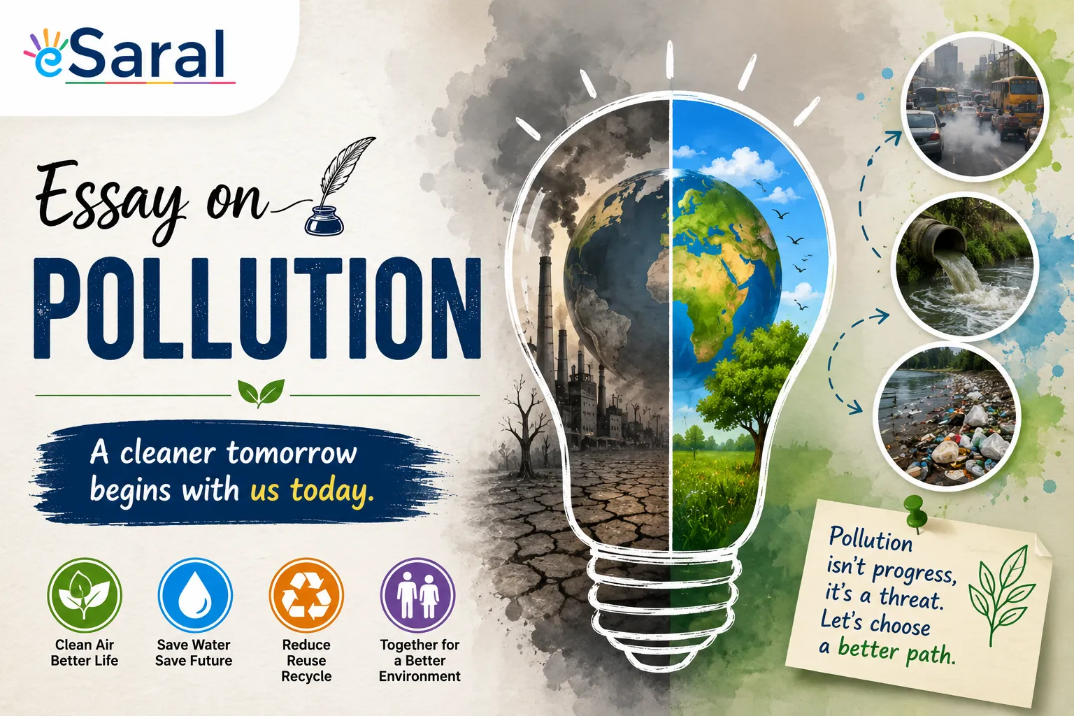 Essay on Pollution – Short & Long Essays for Students (100 to 500 Words)